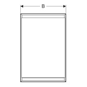 Geberit Armoire miroir One 60x90x15 cm, ComL, 1 porte, à droite, blanc avec poignée alu-5