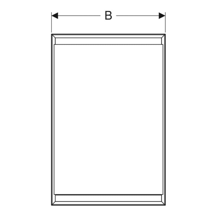 Geberit Armoire miroir One 60x90x15 cm, m ComL, 1 porte, à droite, blanc/pb
