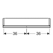 Geberit Armoire miroir One 75x90x15 cm, AL anodisé, avec ComfortL, 2 portes-5