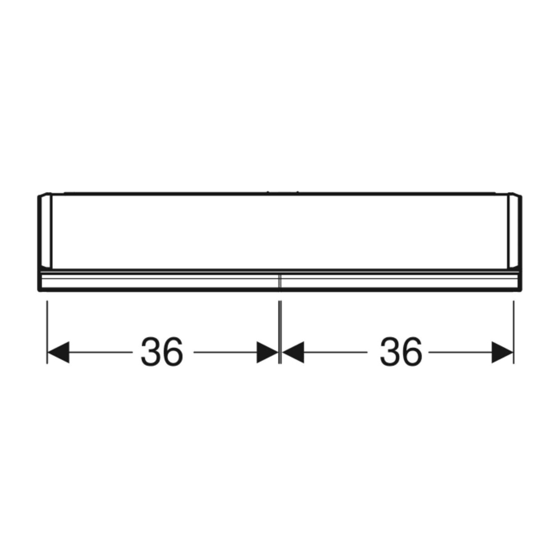 Geberit Armoire miroir One 75x90x15 cm, AL anodisé, avec ComfortL, 2 portes
