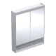 Geberit Armoire miroir One 75x90x15 cm, AL el, avec N + ComL, 2 portes-1