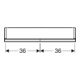 Geberit Armoire miroir One 75x90x15 cm, AL el, avec N + ComL, 2 portes