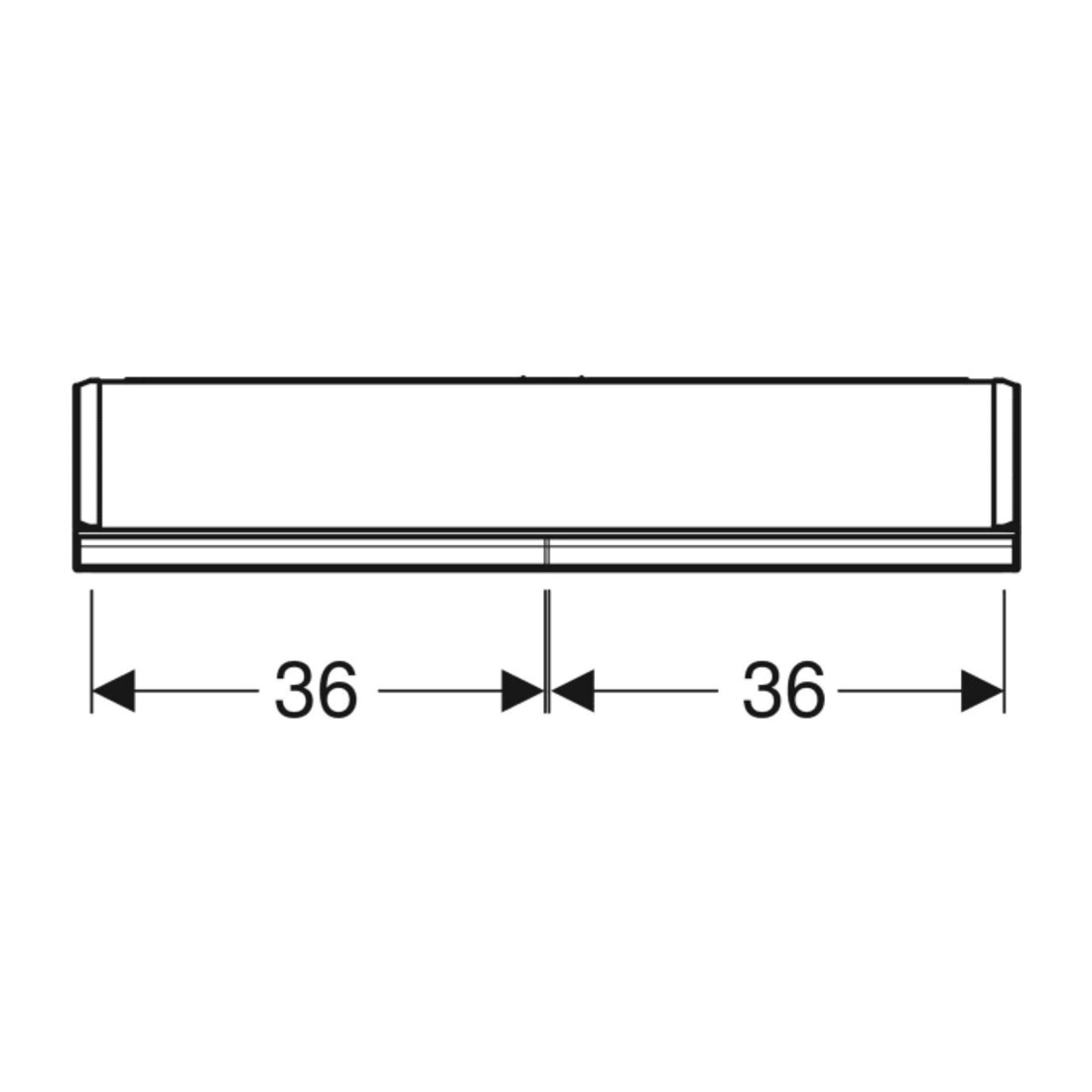 Geberit Armoire miroir One 75x90x15 cm, AL el, avec N + ComL, 2 portes