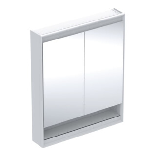 Geberit Armoire miroir One 75x90x15 cm, avec éclairage LED, 2 portes
