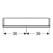 Geberit Armoire miroir One 75x90x15 cm, avec éclairage LED, 2 portes-5