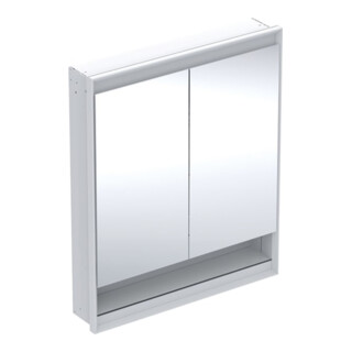 Geberit Armoire miroir One 75x90x15 cm, avec éclairage, miroir N + ComL, 2 portes