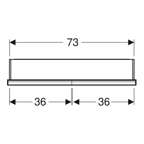 Geberit Armoire miroir One 75x90x15 cm, avec éclairage, miroir N + ComL, 2 portes