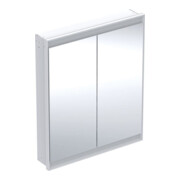 Geberit Armoire miroir One 75x90x15 cm, avec pb, avec ComfortL, 2 portes