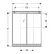 Geberit Armoire miroir One 75x90x15 cm, blanc laqué, avec ComfortLight, 2 portes.-4