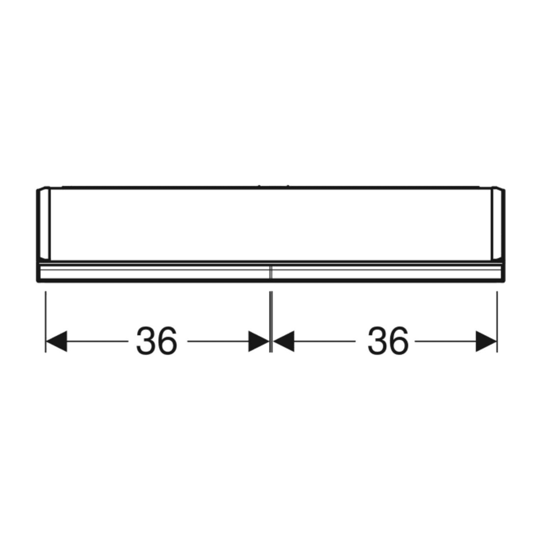 Geberit Armoire miroir One 75x90x15 cm, blanc laqué, avec ComfortLight, 2 portes.