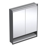 Geberit Armoire miroir One 75x90x15cm, s m/Al pb, m N + ComL, 2 portes