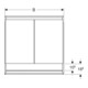 Geberit Armoire miroir One 75x90x15cm, s m/Al pb, m N + ComL, 2 portes-5