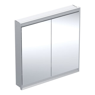 Geberit Armoire miroir One 90x90x15 cm, AL anodisé, avec ComfortL, 2 portes