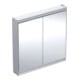 Geberit Armoire miroir One 90x90x15 cm, AL anodisé, avec ComfortL, 2 portes-1
