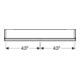 Geberit Armoire miroir One 90x90x15 cm, AL anodisé, avec ComfortL, 2 portes-5