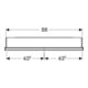 Geberit Armoire miroir One 90x90x15 cm, AL el, avec N + ComL, 2 portes