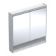 Geberit Armoire miroir One 90x90x15cm, AL el, avec N + ComL, 2 portes-1