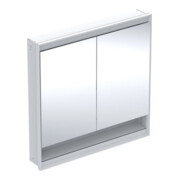 Geberit Armoire miroir One 90x90x15cm, avec éclairage LED, 2 portes