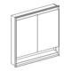Geberit Armoire miroir One 90x90x15cm, avec éclairage LED, 2 portes-4