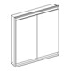 Geberit Armoire miroir One 90x90x15cm, s m/Al pb, avec ComL, 2 portes