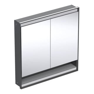 Geberit Armoire miroir One 90x90x15cm, s m/Al pb, m N + ComL, 2 portes