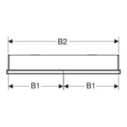 Geberit Armoire miroir One 90x90x15cm, s m/Al pb, m N + ComL, 2 portes-4