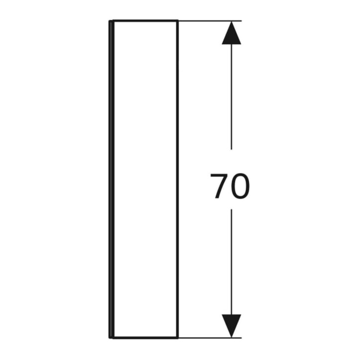 Geberit Armoire miroir Option 120x70x15 cm, avec éclairage, 3 portes