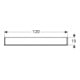 Geberit Armoire miroir Option 120x70x15 cm, avec éclairage, 3 portes-4