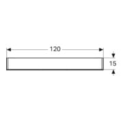Geberit Armoire miroir Option 120x70x15 cm, avec éclairage, 3 portes-4