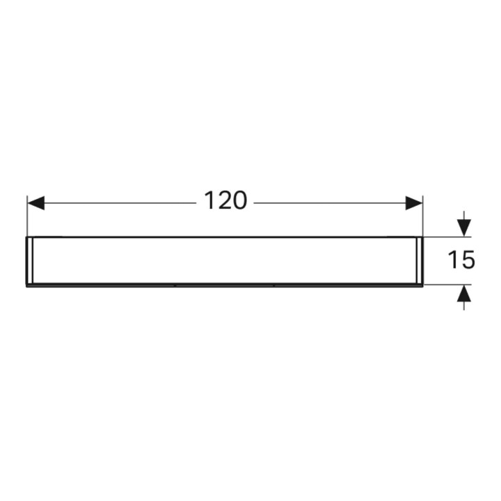 Geberit Armoire miroir Option 120x70x15 cm, avec éclairage, 3 portes