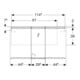 Geberit Armoire miroir Option 120x70x15 cm, avec éclairage, 3 portes-5