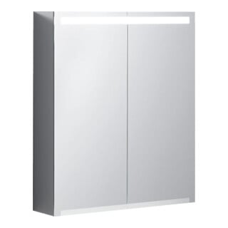 Geberit Armoire miroir Option 60x70x15mm, avec éclairage, 2 portes