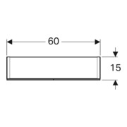 Geberit Armoire miroir Option 60x70x15mm, avec éclairage, 2 portes-4