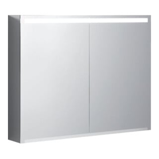 Geberit Armoire miroir Option 90x70x15mm, avec éclairage, 2 portes