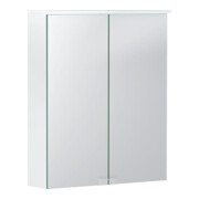 Geberit Armoire miroir Option Basic 55x67,5x14cm, avec éclairage, 2 portes, blanc