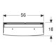 Geberit Armoire miroir Option Basic 55x67,5x14cm, avec éclairage, 2 portes, blanc-2