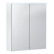 Geberit Armoire miroir Option Basic 60x67,5x14 cm, avec éclairage, 2 portes, blanc