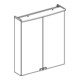 Geberit Armoire miroir Option Basic 60x67,5x14 cm, avec éclairage, 2 portes, blanc-4