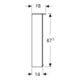 Geberit Armoire miroir Option Basic 60x67,5x14 cm, avec éclairage, 2 portes, blanc