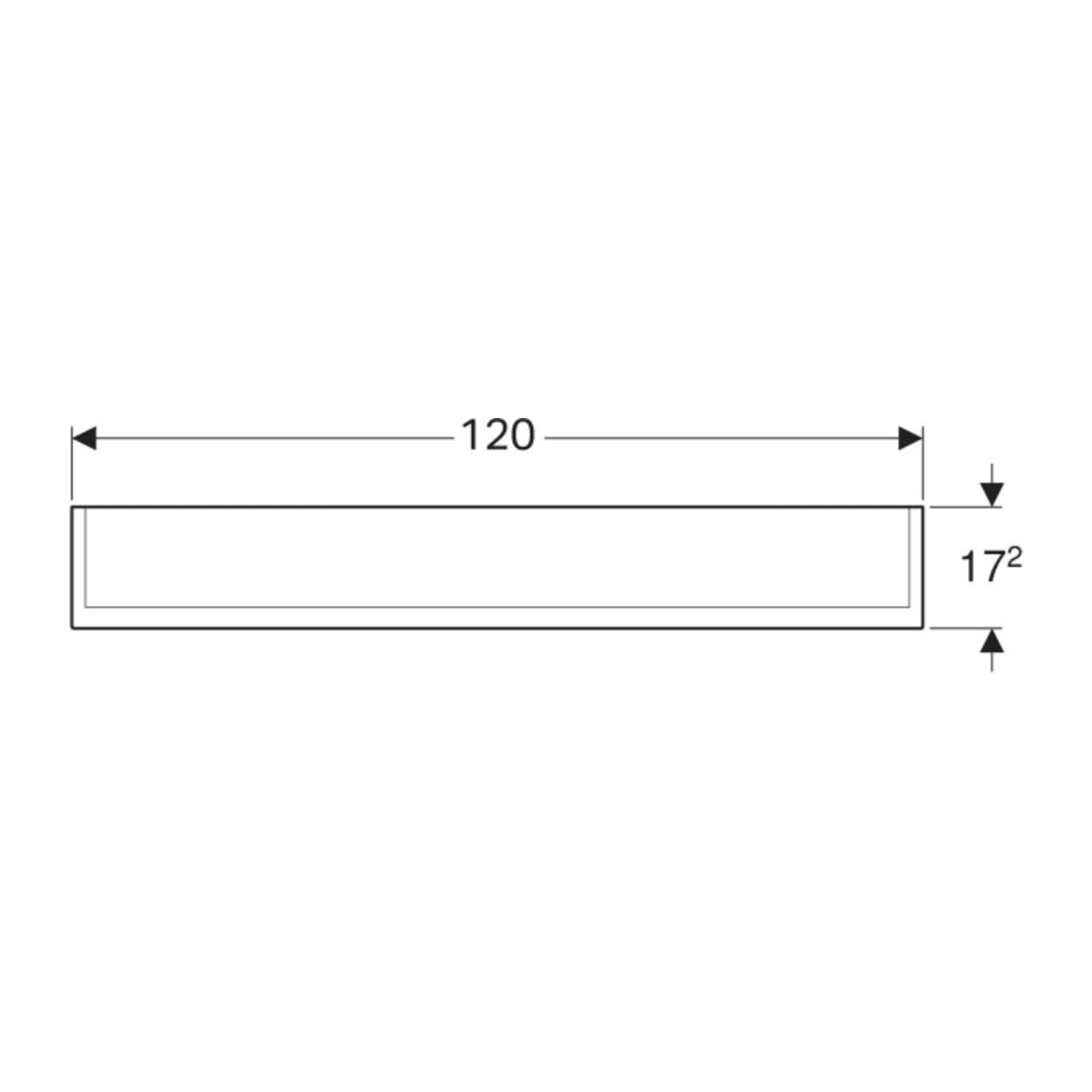 Geberit Armoire miroir Option Plus 120x70x17,2 cm, avec éclairage, 3 portes