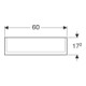 Geberit Armoire miroir Option Plus 60x70x17,2 cm, avec éclairage, 2 portes