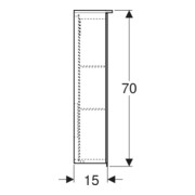 Geberit Armoire miroir Option Plus 60x70x17,2 cm, avec éclairage, 2 portes-4