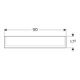 Geberit Armoire miroir Option Plus 90x70x17,2 cm, avec éclairage, 3 portes