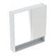 Geberit Armoire miroir Renova Plan 58,8 cm, blanc, laqué brillant, 2 portes-1