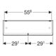 Geberit Armoire miroir Renova Plan 58,8 cm, blanc, laqué brillant, 2 portes-5