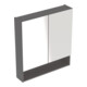 Geberit Armoire miroir Renova Plan 58,8 cm, lave, laqué mat, 2 portes-1