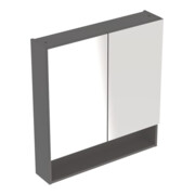 Geberit Armoire miroir Renova Plan 78,8 cm, lave, laqué mat, 2 portes