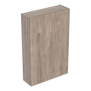 Geberit Armoire murale 45x70x15 cm, droite, 1 porte, noyer/Mélamine struct.