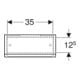 Geberit Armoire murale Renova Plan 39x70x17,3 cm, 1 porte, noyer, finition structurée-2