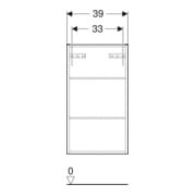 Geberit Armoire murale Renova Plan 39x70x17,3 cm, 1 porte, noyer, finition structurée-4